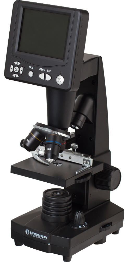 foto microscopio Bresser LCD 50–2000x
