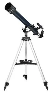 foto telescopio Levenhuk Discovery Spark Travel 60 con libro