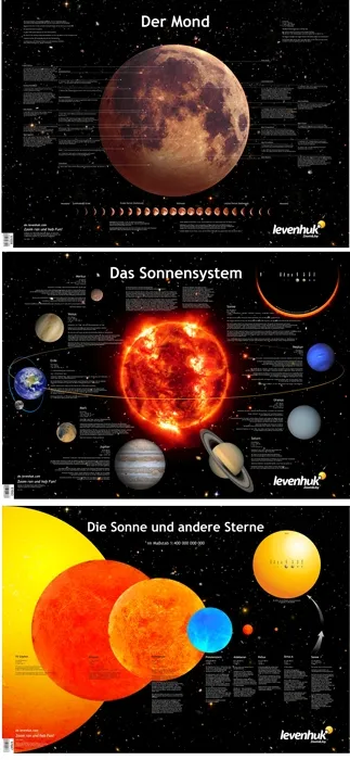 immagine set di poster spaziali Levenhuk,  1
