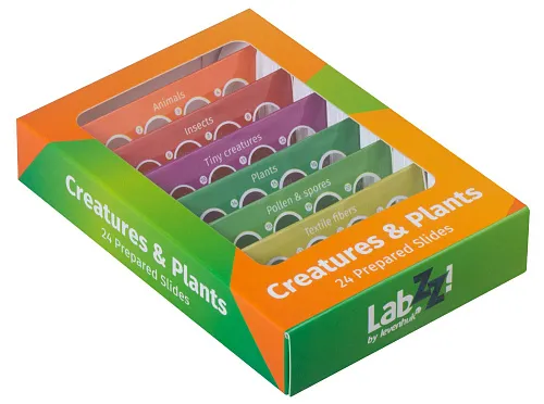 immagine levenhuk LabZZ CP24 Set di vetrini preparati Piante e Animali,  1