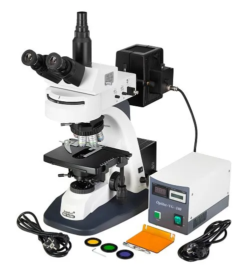 figura microscopio Levenhuk MED PRO 600 Fluo,  1