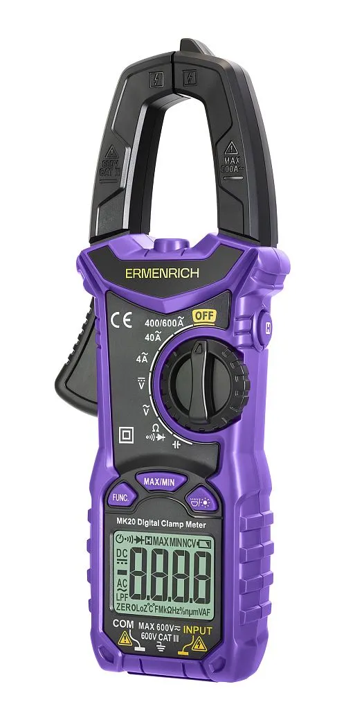 immagine pinza amperometrica digitale Ermenrich Ping MK20,  1