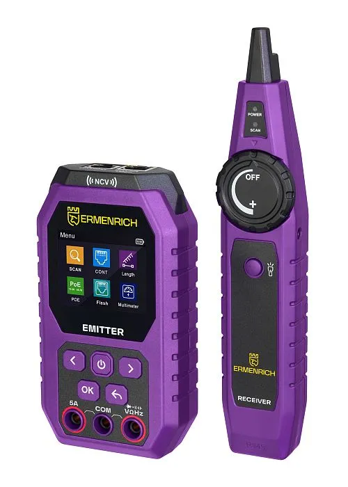 figura tester per cavi con multimetro Ermenrich Ping SM75,  1