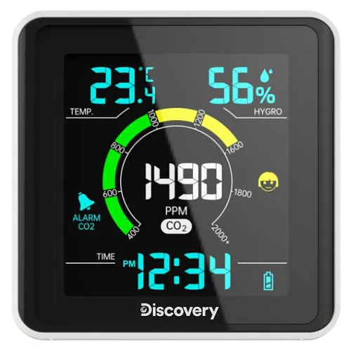 figura stazione meteo Levenhuk Discovery Report WA40 con monitor della CO2,  1