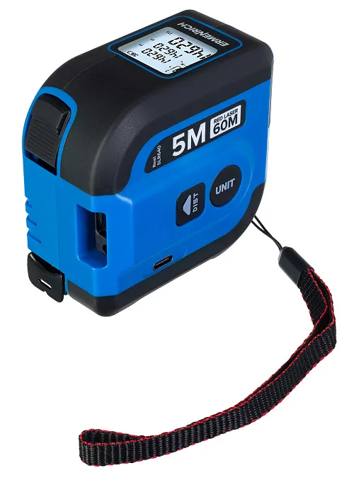 immagine misuratore laser con flessometro Ermenrich Reel SLR640,  1