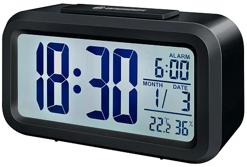 figura sveglia LCD Bresser MyTime Duo, nero,  1
