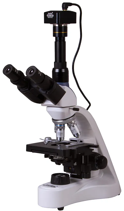 immagine microscopio trinoculare digitale Levenhuk MED D10T,  1