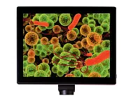 figura levenhuk MED fotocamera digitale per microscopio da 5M con schermo LCD da 9,4"