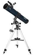 fotografia telescopio Levenhuk Discovery Spark 114 EQ con libro
