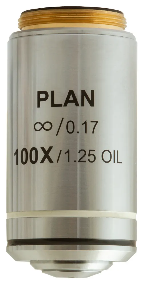 foto obiettivo planacromatico all’infinito Levenhuk MED 100x,  1