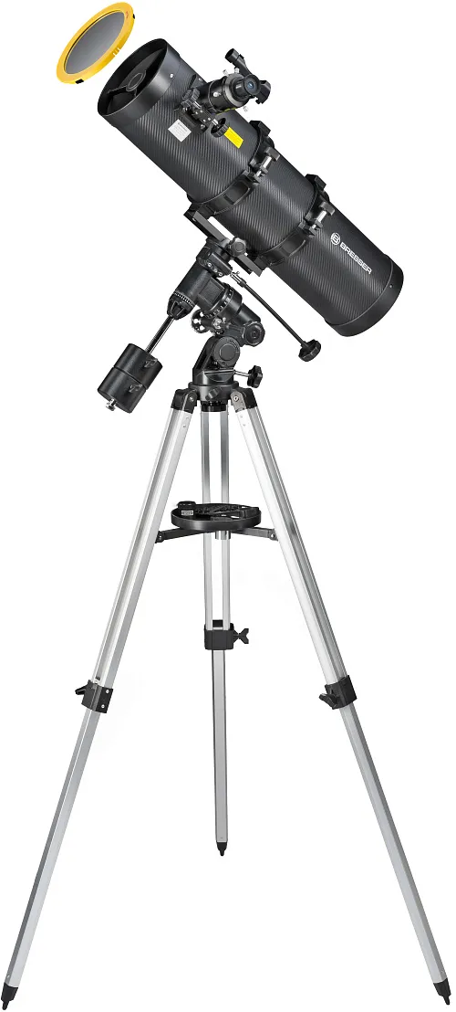fotografia telescopio Bresser Pollux 150/750 EQ3 con filtro solare,  1
