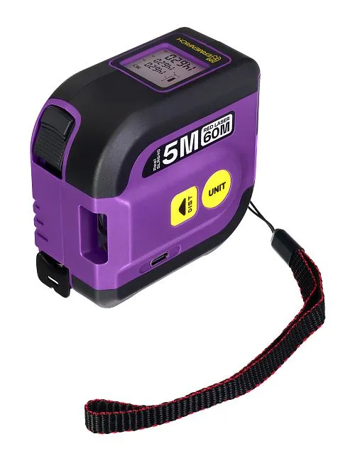 immagine misuratore laser con flessometro Ermenrich Reel SLR640,  1