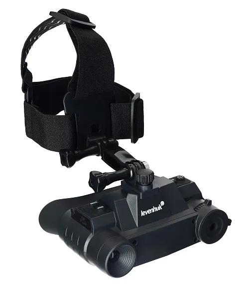 foto visore notturno binoculare digitale Levenhuk Halo NVB10 Helmet,  1
