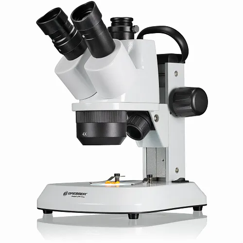 foto microscopio stereo trinoculare Bresser Analyth STR Trino 10x - 40x,  1