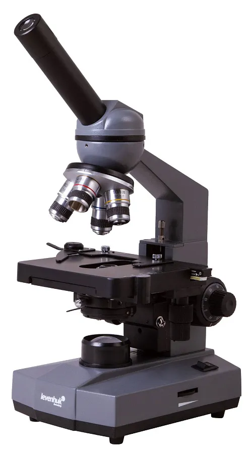 foto microscopio biologico monoculare Levenhuk 320 BASE,  1