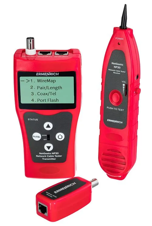 figura tester per cavi di rete Ermenrich NetGeeks NP30,  1
