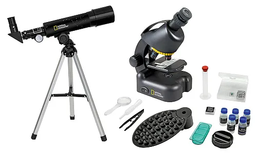 foto telescopio National Geographic 50/360 AZ e Microscopio con Supporto per Smartphone,  1