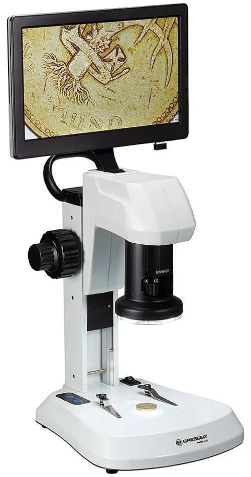 foto microscopio LCD Bresser Analyth,  1