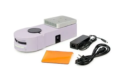 figura attacco epi-fluorescenza MAGUS Epi-FL05 LED, cubi per filtri fluorescenti B/G/UV/R,  1