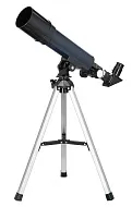foto telescopio Levenhuk Discovery Spark Travel 50 con libro