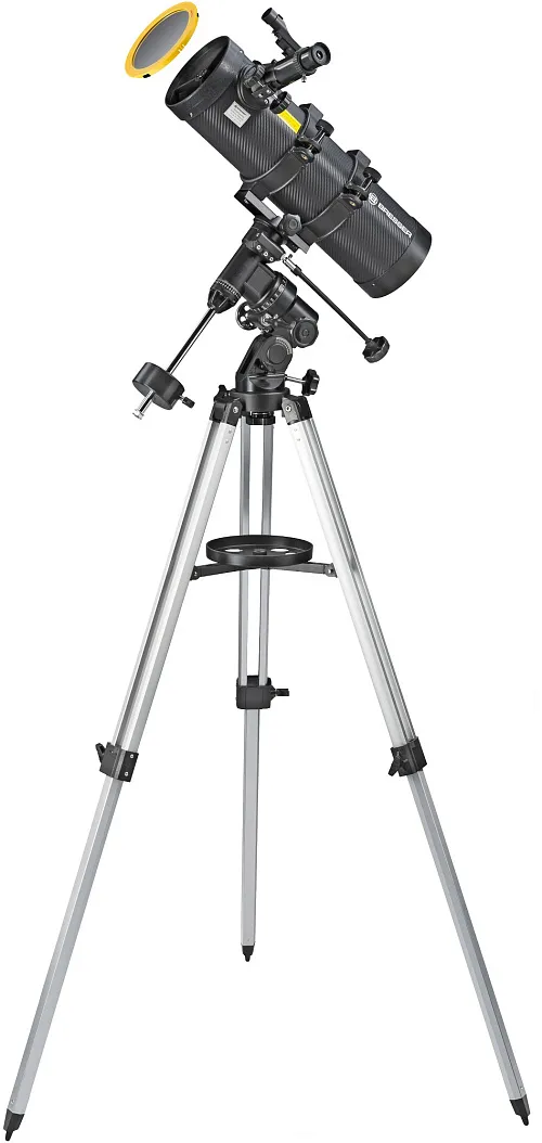 fotografia telescopio riflettore newtoniano Bresser Spica 130/1000 EQ3 con set di filtri,  1