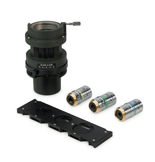 foto dispositivo MAGUS HCM360 per lavorare con il contrasto di modulazione Hoffman, con set di obiettivi,  1