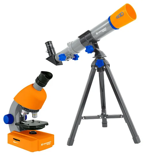 fotografia set microscopio e telescopio Bresser Junior,  1