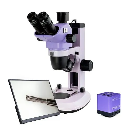 foto microscopio stereoscopico digitale MAGUS Stereo D7T LCD BASE,  1