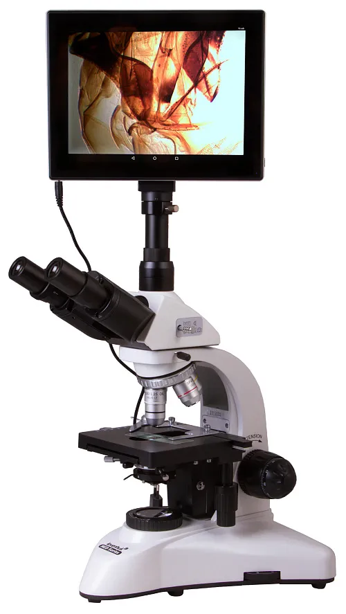 figura microscopio trinoculare digitale Levenhuk MED D20T LCD,  1