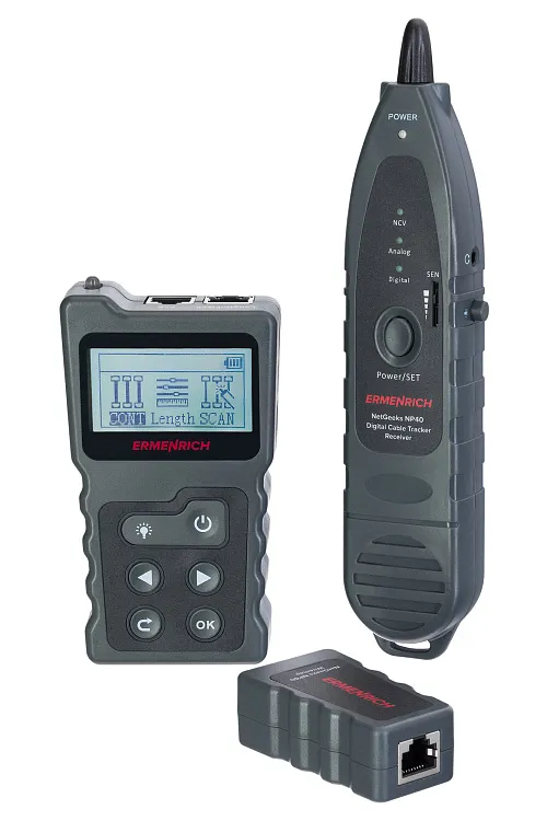 immagine rilevatore di cavi digitale Ermenrich NetGeeks NP40,  1