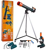 foto kit telescopio, microscopio e binocolo Levenhuk LabZZ MTB3