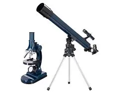 fotografia set Levenhuk Discovery Scope 2 con libro