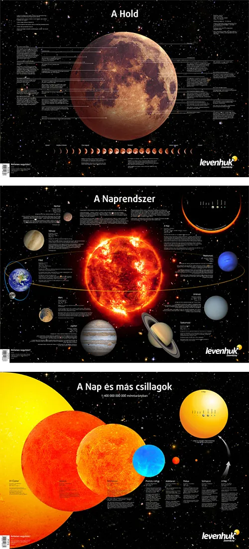immagine set di poster spaziali Levenhuk,  1