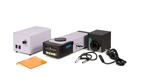 fotografia attacco epi-fluorescenza MAGUS Epi-FL04 LED, cubi per filtri fluorescenti FITC/TRITC/DAPI,  1