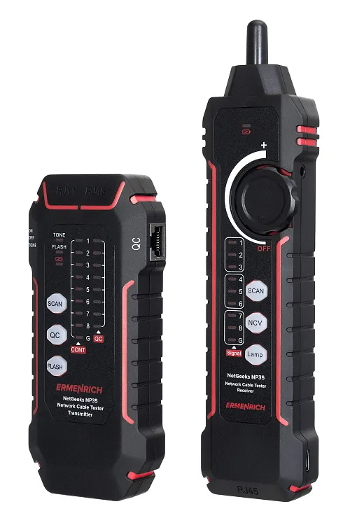 figura tester per cavi di rete Ermenrich NetGeeks NP35,  1