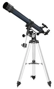 foto telescopio Levenhuk Discovery Spark 709 EQ con libro