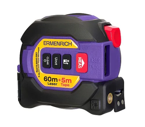 immagine misuratore laser con flessometro 3 in 1 Ermenrich Reel SLR600 PRO,  1