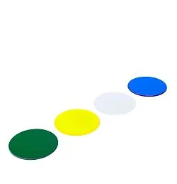 immagine set di filtri a colori MAGUS LF4 (blu, verde, giallo, satinato)