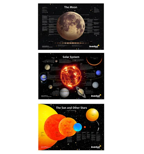 immagine set di poster spaziali Levenhuk
