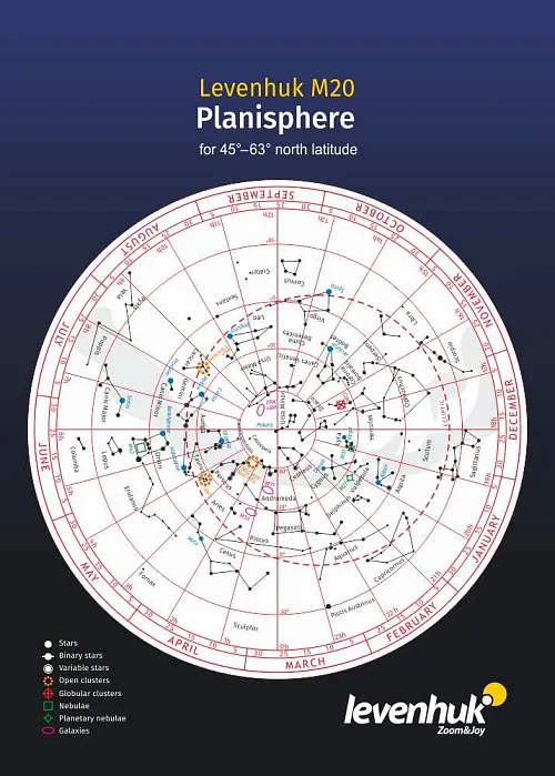 fotografia planisfero grande Levenhuk M20