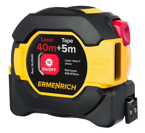 foto misuratore laser con flessometro Ermenrich Reel SLR540,  1