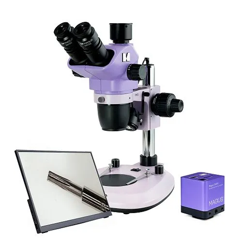 fotografia microscopio stereoscopico digitale MAGUS Stereo D8T LCD BASE,  1