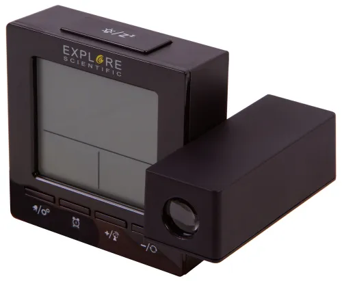 foto orologio a proiezione digitale RC Explore Scientific con temperatura interna, nero,  10