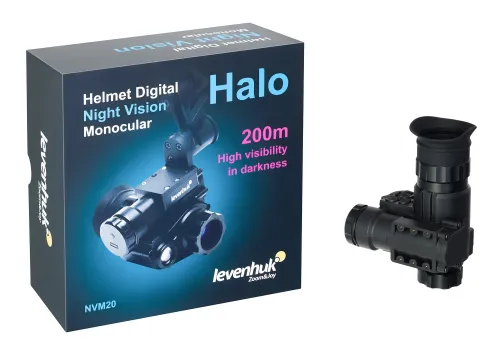 immagine visore notturno monoculare digitale Levenhuk Halo NVM20 Helmet,  3