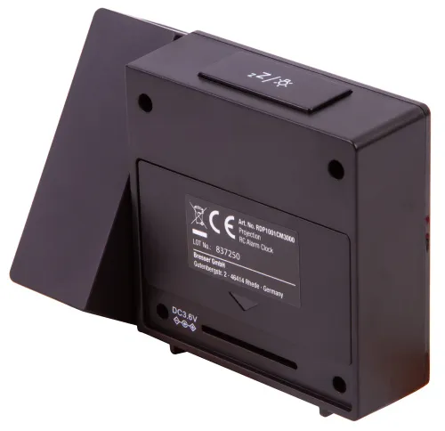 foto orologio a proiezione digitale RC Explore Scientific con temperatura interna, nero,  12