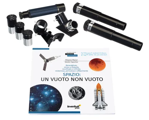figura telescopio Levenhuk Discovery Spark 607 AZ con libro,  3