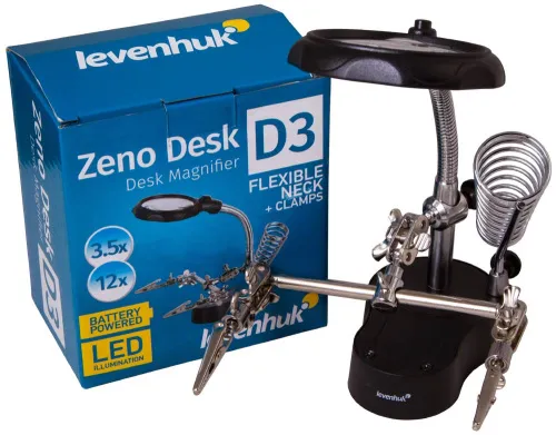 fotografia lente d’ingrandimento Levenhuk Zeno Desk D3,  3