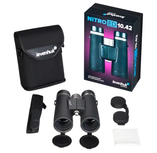 foto binocolo Levenhuk Nitro ED 10x42,  3