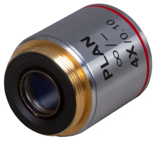 figura obiettivo planacromatico all’infinito Levenhuk MED 4x,  3