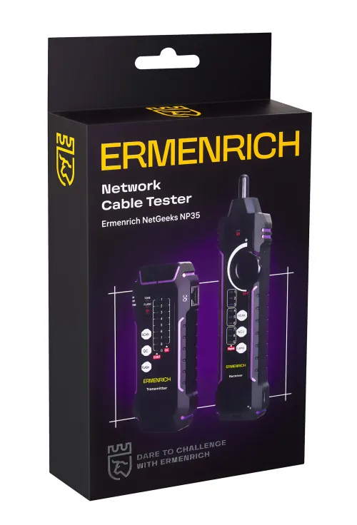 figura tester per cavi di rete Ermenrich NetGeeks NP35,  12
